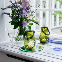 Holmegaard Design With Light Lantern, Olive Green