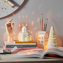 Kähler Urbania Candle Lighthouse High Tower, White, H: 8.9"