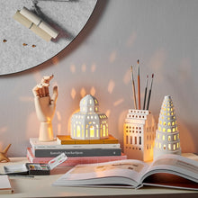 Kähler Urbania Tivoli Lighthouse Glassalen, White, H: 5.7"