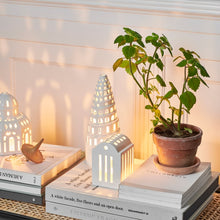 Kähler Urbania Candle Lighthouse High Tower, White, H: 8.9"