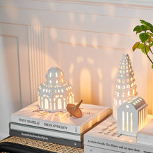 Kähler Urbania Tivoli Lighthouse Glassalen, White, H: 5.7"