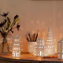 Kähler Urbania Tivoli Lighthouse Glassalen, White, H: 5.7"