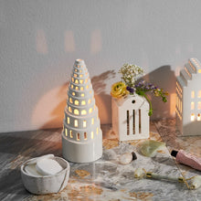 Kähler Urbania Candle Lighthouse High Tower, White, H: 8.9"