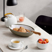 Kähler Hammershøi Coffee Cup With Matching Saucer, White, 8.5 Oz