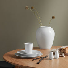 Lyngby Porcelæn Rhombe Soup Bowl, White, Ø: 9.6"