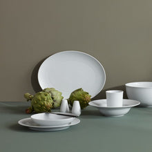 Lyngby Porcelæn Rhombe Soup Bowl, White, Ø: 9.6"