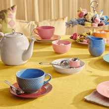 Lyngby Porcelæn Rhombe Color Tea Cup With Matching Saucer