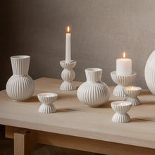 Lyngby Porcelæn Tura Candleholder, H: 4.9"