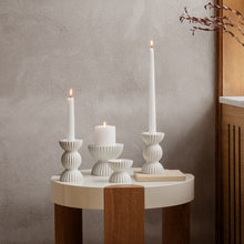 Lyngby Porcelæn Candleholder Tura, H: 3.9"