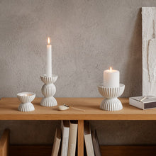 Lyngby Porcelæn Candleholder Tura, H: 3.9"
