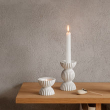 Lyngby Porcelæn Tura Candleholder, H: 4.9"
