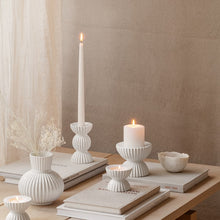 Lyngby Porcelæn Tura Candleholder, H: 2.6"