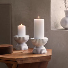 Lyngby Porcelæn Candleholder Tura, H: 3.9"