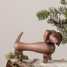 Kay Bojesen Dog, Walnut, H: 4.3"