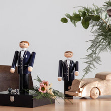 Kay Bojesen Groom, Blue/Black/White