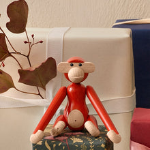 Kay Bojesen Vintage Monkey, Mini, Red, H: 3.7"