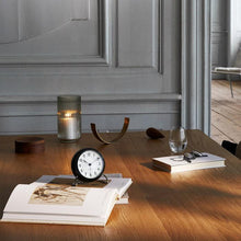 Arne Jacobsen Station Table Clock, White/Black