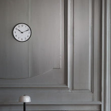 Arne Jacobsen Station Wall Clock, White/Black, Large, Ø: 11.4"