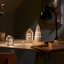 Kähler Urbania Candle Lighthouse Manor, White, H: 6.7"