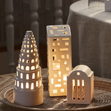 Kähler Urbania Candle Lighthouse High Building, White, H: 8.7"