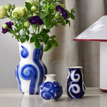 Kähler Tulle Vase, Blue, H: 5.1"