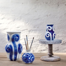 Kähler Tulle Vase, Blue, H: 5.1"