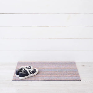 Chilewich Skinny Stripe Shag Floor Mat Periwinkle