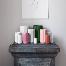 Lyngby Porcelæn Vase, Rose, H: 9.8"