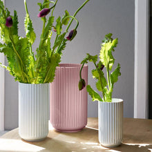 Lyngby Porcelæn Vase, Rose, H: 9.8"