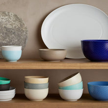 Lyngby Porcelæn Rhombe Oval Serving Dish, White