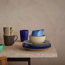 Lyngby Porcelæn Rhombe Color Milk Jug, Blue, 13.2 Oz