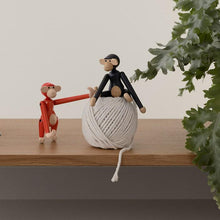 Kay Bojesen Vintage Monkey, Mini, Red, H: 3.7"