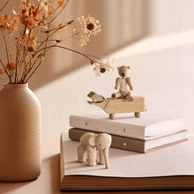 Kay Bojesen Liliput Hippo, Oak, H: 2.4"