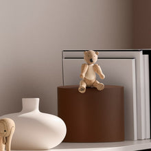 Kay Bojesen Liliput Bear, Oak/Maple, H: 3.7"