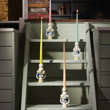 Bjørn Wiinblad Lady with Hat Candleholder, Yellow, H: 6.3"