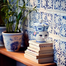 Bjørn Wiinblad Dora Bowl, Blue, Ø: 3.7"