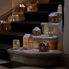 Kähler Gingerbread Candle Lighthouse Christmas Stable, H: 4.5"