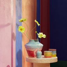 Kähler Poppery Vase, Mint/Pink, H: 8.1''