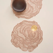 Chilewich Pressed Vinyl Round Placemat Rose