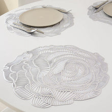 Chilewich Pressed Vinyl Round Placemat Rose