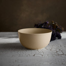 Lyngby Porcelæn Rhombe Earth Bowl, Marble, Ø: 8.7"