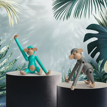 Kay Bojesen Monkey, Mini, Grey, H: 3.7"