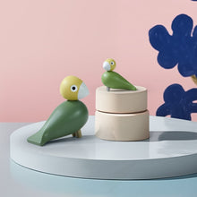Kay Bojesen Liv & Lykke Bird Pair, Green, H: 3.9"
