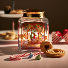 Holmegaard Christmas Biscuit Jar 2025, H: 6.3"