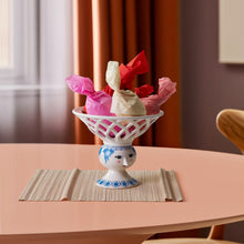 Bjørn Wiinblad Dora Fruit Bowl, Blue, Ø: 9.8"