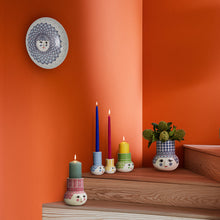 Bjørn Wiinblad Olga Tealight Holder, Green, H: 4.7"