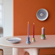 Bjørn Wiinblad Olga Candle Holder, Light Blue, H: 5.5"