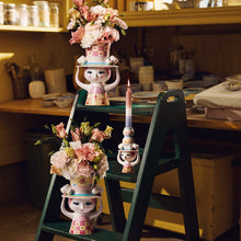 Bjørn Winblad Lady With Hat Vase, Pink/Yellow