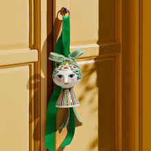 Bjørn Wiinblad Eva Christmas Ornament, Green, H: 3"