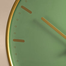 Arne Jacobsen City Hall Wall Clock, Medium, Green, Ø: 8.3”
